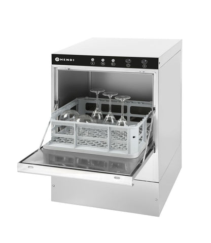 Lavabicchieri 40x40, controllo elettromeccanico HENDI - lunghezza 566 × larghezza 472 × altezza 705 mm | HE233009