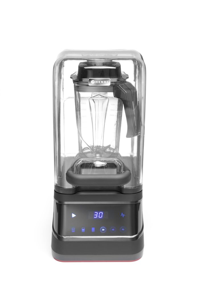 Frullatore da bar con cappa acustica, digitale HENDI - lunghezza 303 × larghezza 250 × altezza 546 mm | HE230695