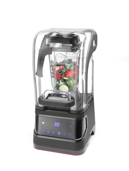 Frullatore da bar con cappa acustica, digitale HENDI - lunghezza 303 × larghezza 250 × altezza 546 mm | HE230695