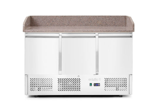 Banco refrigerato per pizza, 3 porte Arktic - lunghezza 704 × larghezza 1405 × altezza 1491 mm | HE232033