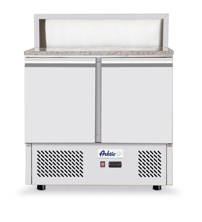 Banco pizza con due porte 300L Arktic - lunghezza 702 × larghezza 900 × altezza 1110 mm | HE232859