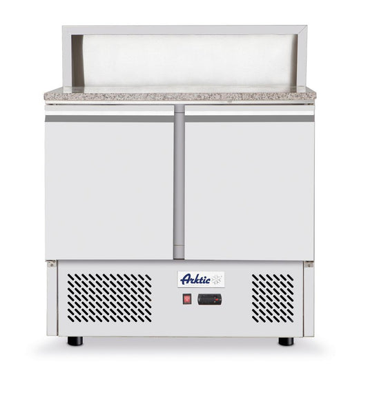 Banco pizza con due porte 300L Arktic - lunghezza 702 × larghezza 900 × altezza 1110 mm | HE232859