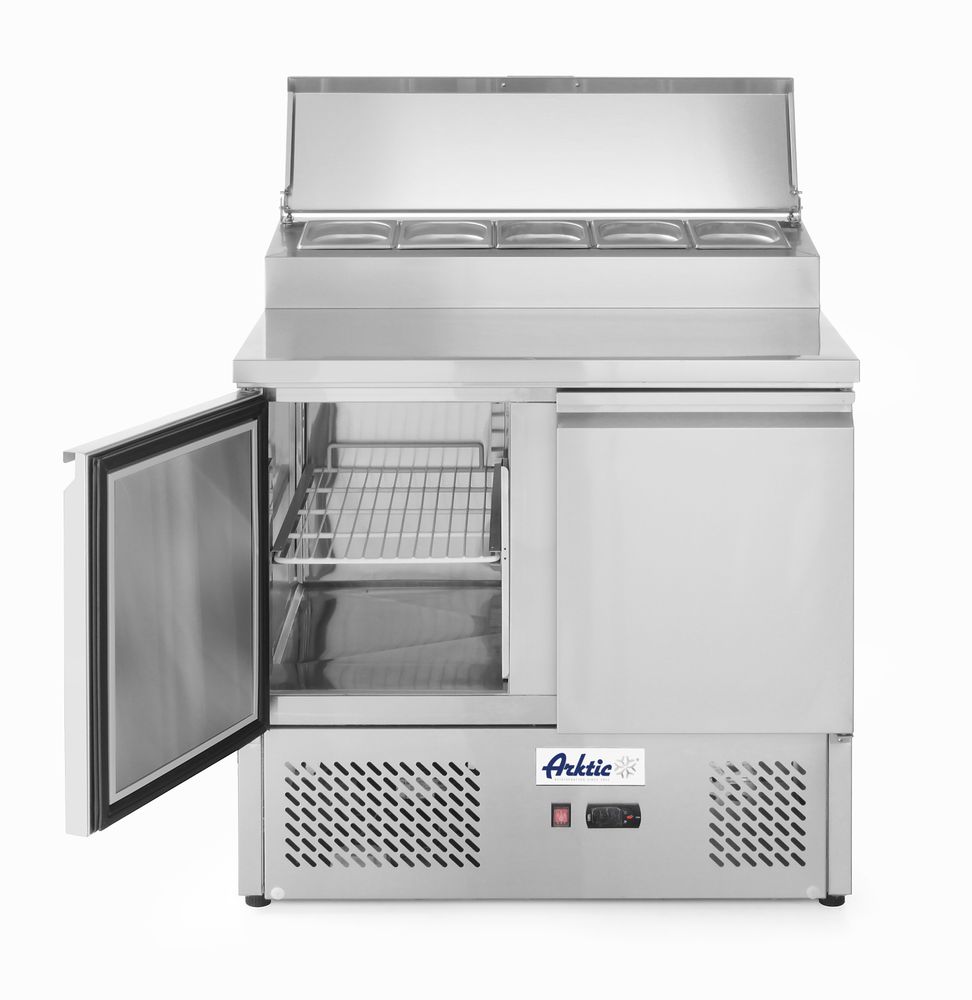 Saladette a due porte con vetrinetta GN 300L Arktic - lunghezza 702 × larghezza 900 × altezza 1265 mm | HE232880
