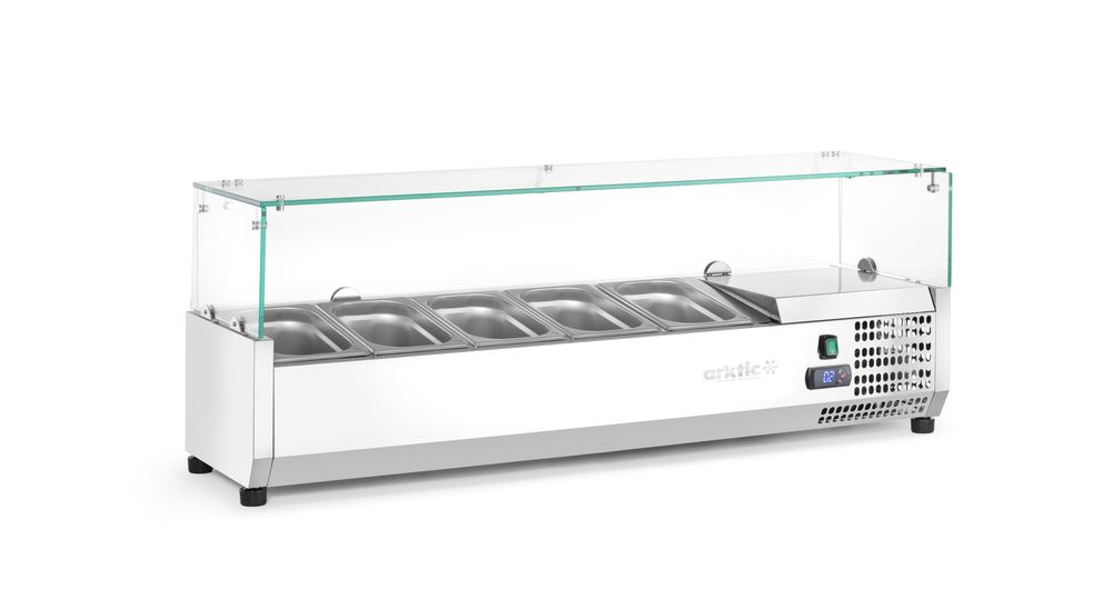 Vetrina refrigerata GN 1/4 Arktic - lunghezza 355 × larghezza 1808 × altezza 460 mm | HE232927
