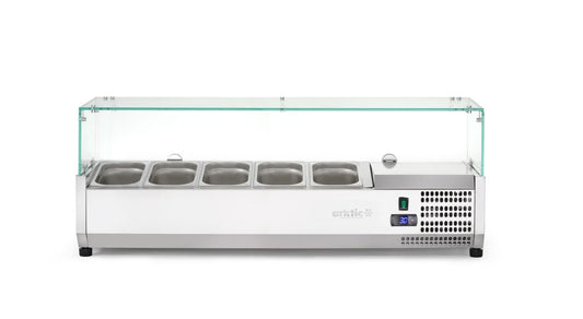 Vetrina refrigerata GN 1/4 Arktic - lunghezza 355 × larghezza 1208 × altezza 460 mm | HE232903
