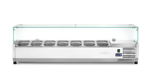 Vetrina refrigerata GN 1/4 Arktic - lunghezza 355 × larghezza 1508 × altezza 460 mm | HE232910