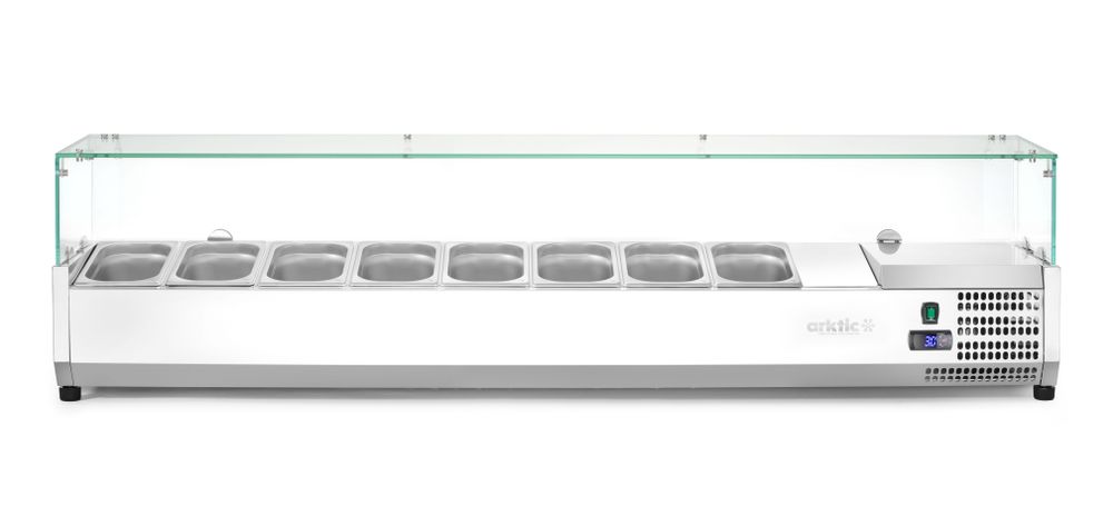 Vetrina refrigerata GN 1/4 Arktic - lunghezza 355 × larghezza 1808 × altezza 460 mm | HE232927
