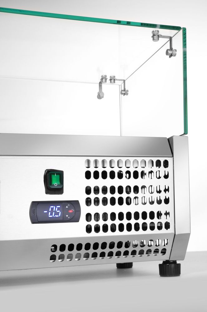 Vetrina refrigerata GN 1/4 Arktic - lunghezza 355 × larghezza 1808 × altezza 460 mm | HE232927