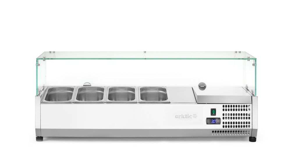 Vetrina refrigerata GN 1/3 Arktic - lunghezza 420 × larghezza 1607 × altezza 460 mm | HE232989