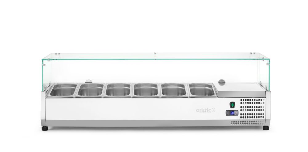 Vetrina refrigerata GN 1/3 Arktic - lunghezza 420 × larghezza 1607 × altezza 460 mm | HE232989