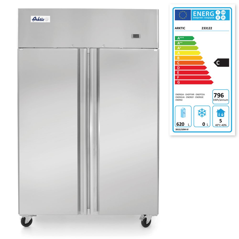 Frigorifero con 2 porte da 900 l Arktic - lunghezza 740 × larghezza 1202 × altezza 1960 mm | HE233122