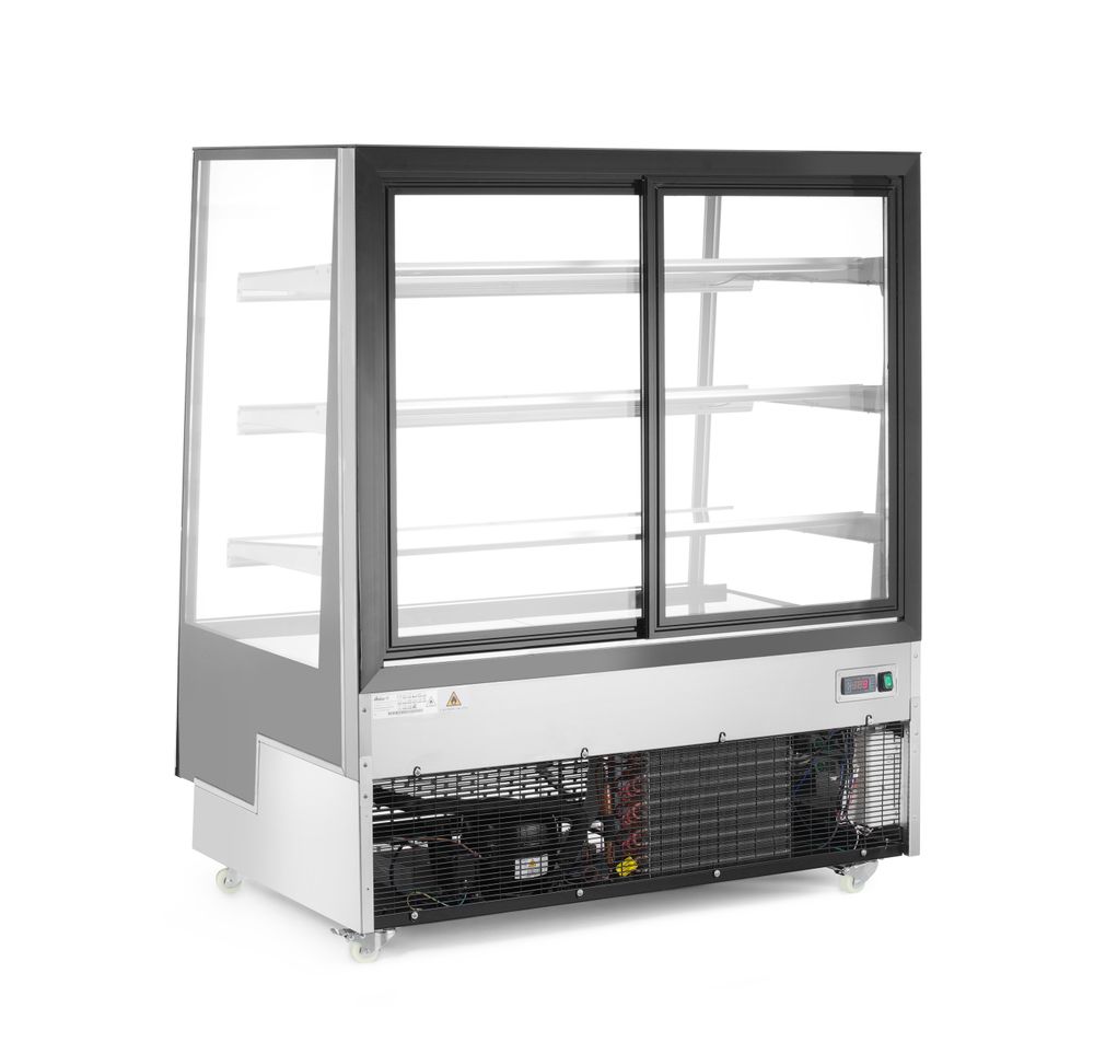 Vetrina refrigerata con 3 ripiani inclinati Arktic - lunghezza 833 × larghezza 1200 × altezza 1460 mm | HE233320
