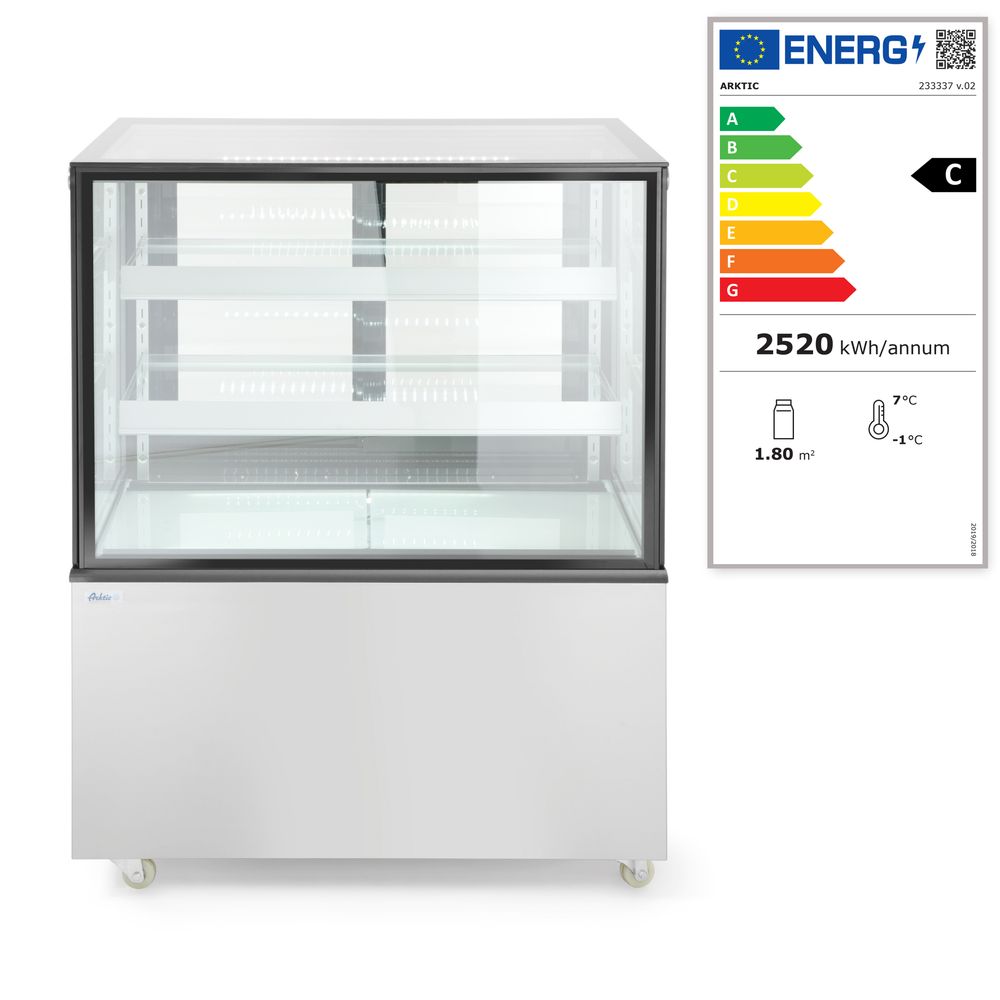 Vetrine refrigerate con 2 ripiani Arktic - lunghezza 677 × larghezza 994 × altezza 1230 mm | HE233337