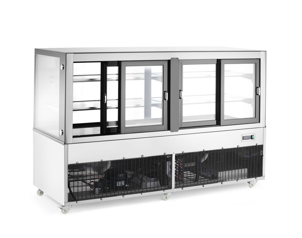 Vetrine refrigerate con 2 ripiani Arktic - lunghezza 677 × larghezza 1824 × altezza 1230 mm | HE233467