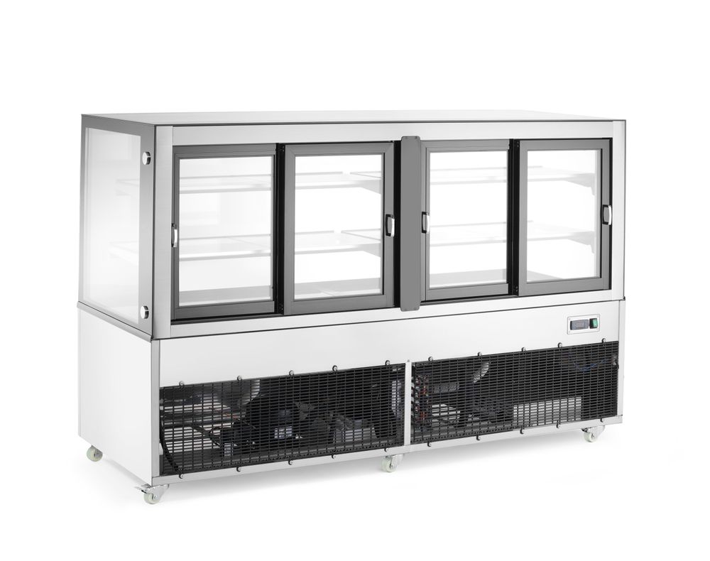Vetrine refrigerate con 2 ripiani Arktic - lunghezza 677 × larghezza 1824 × altezza 1230 mm | HE233467