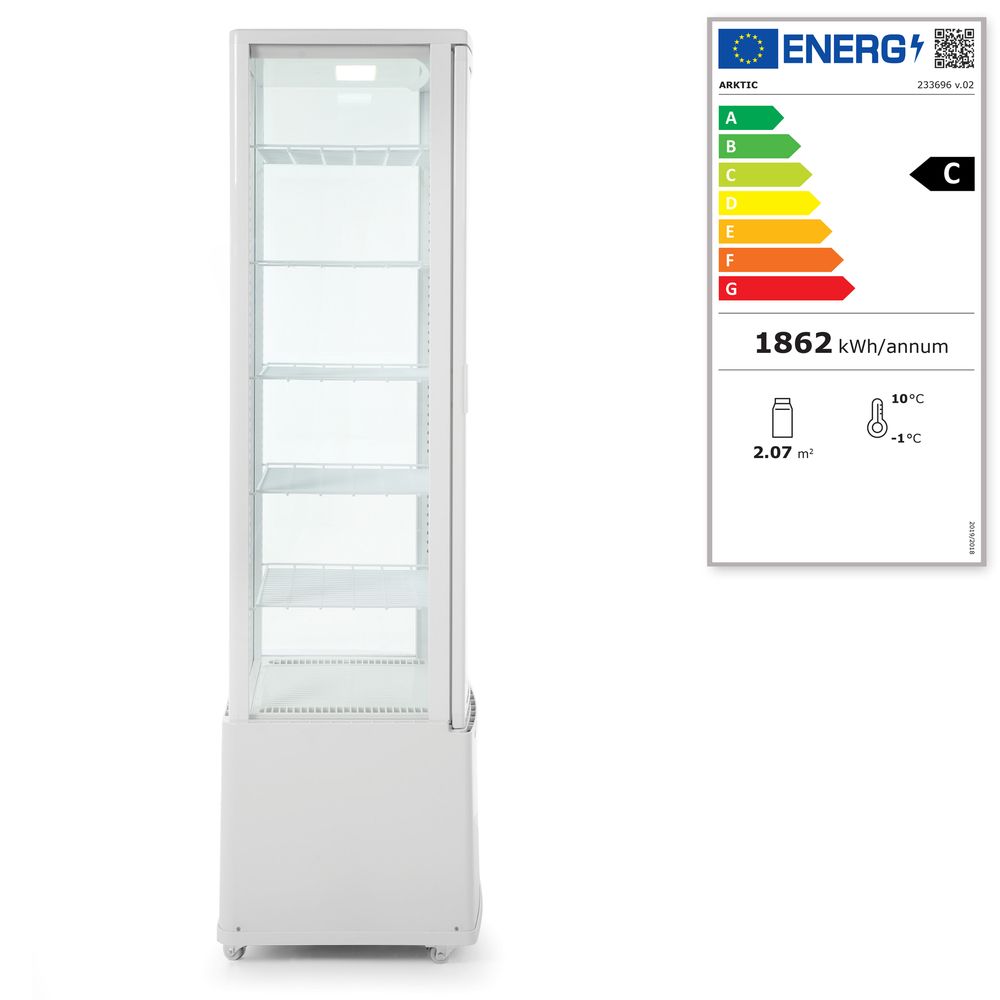 Vetrina armadio refrigerata, 270 litri Arktic - lunghezza 520 × larghezza 550 × altezza 1870 mm | HE233696