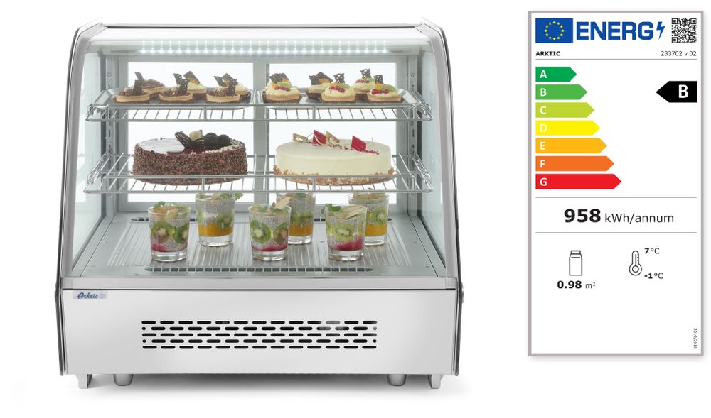 Vetrina refrigerata da banco Arktic - lunghezza 570 × larghezza 885 × altezza 680 mm | HE233719