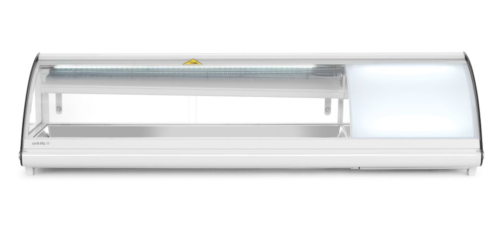 Vetrina refrigerata sushi 5x GN 1/3 Arktic - lunghezza 445 × larghezza 1307 × altezza 327 mm | HE233757