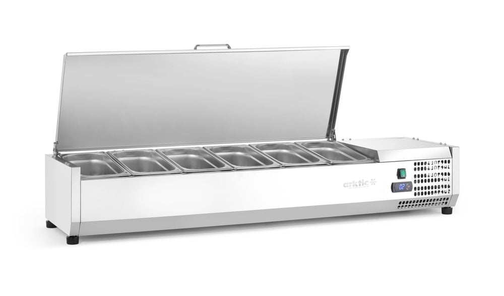 Vetrina refrigerata GN 1/3 Arktic - lunghezza 420 × larghezza 1405 × altezza 630 mm | HE233955