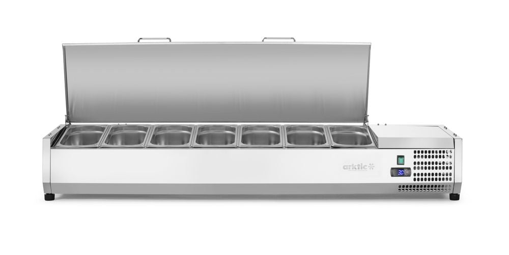 Vetrina refrigerata GN 1/3 Arktic - lunghezza 420 × larghezza 1607 × altezza 630 mm | HE233979