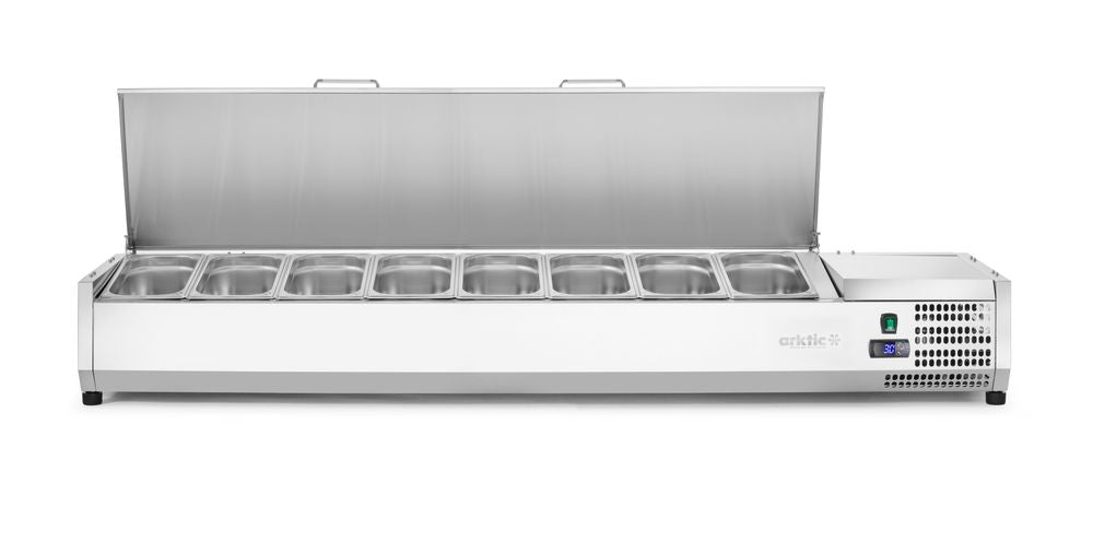 Vetrina refrigerata GN 1/3 Arktic - lunghezza 420 × larghezza 1808 × altezza 630 mm | HE233986