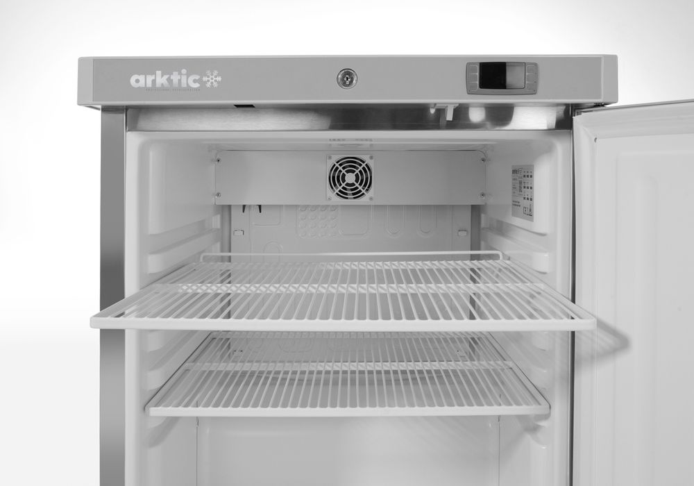 Frigorifero Budget Line con struttura esterna in acciaio inossidabile Arktic - lunghezza 640 × larghezza 600 × altezza 840 mm
