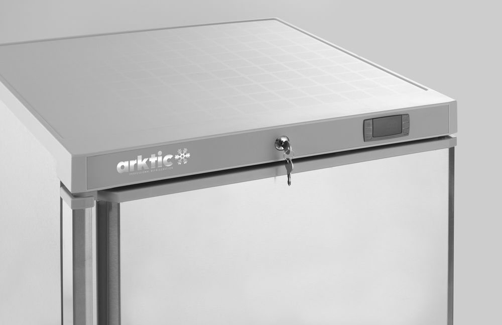Congelatore Budget Line con struttura esterna in acciaio inossidabile Arktic - lunghezza 640 × larghezza 600 × altezza 840 mm