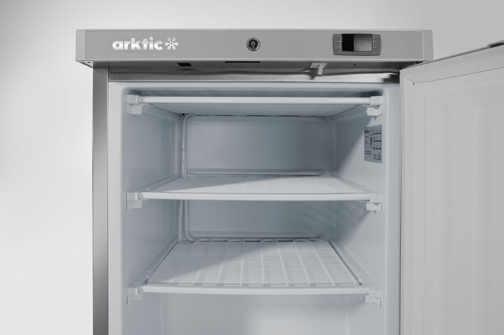 Congelatore Budget Line con struttura esterna in acciaio inossidabile Arktic - lunghezza 640 × larghezza 600 × altezza 840 mm