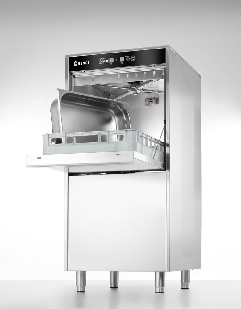 Lavastoviglie 50x60 per vassoi e pentole, a controllo elettronico, con sistema di dosaggio del detersivo e pompa di scarico