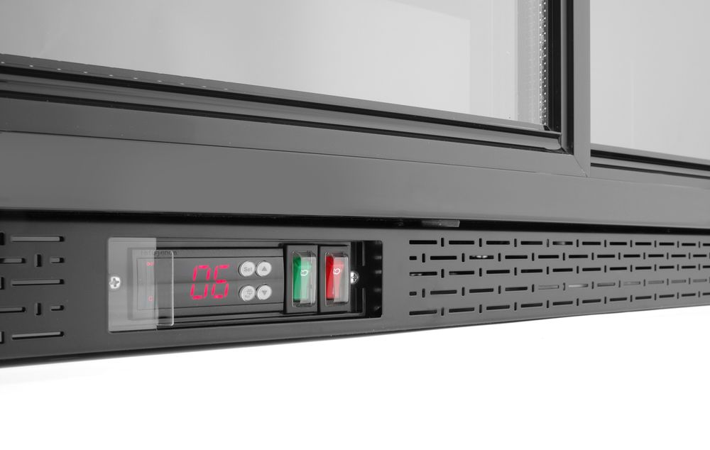 Frigorifero per bar posteriore con doppie porte scorrevoli Arktic - lunghezza 530 × larghezza 900 × altezza 890 mm | HE236888