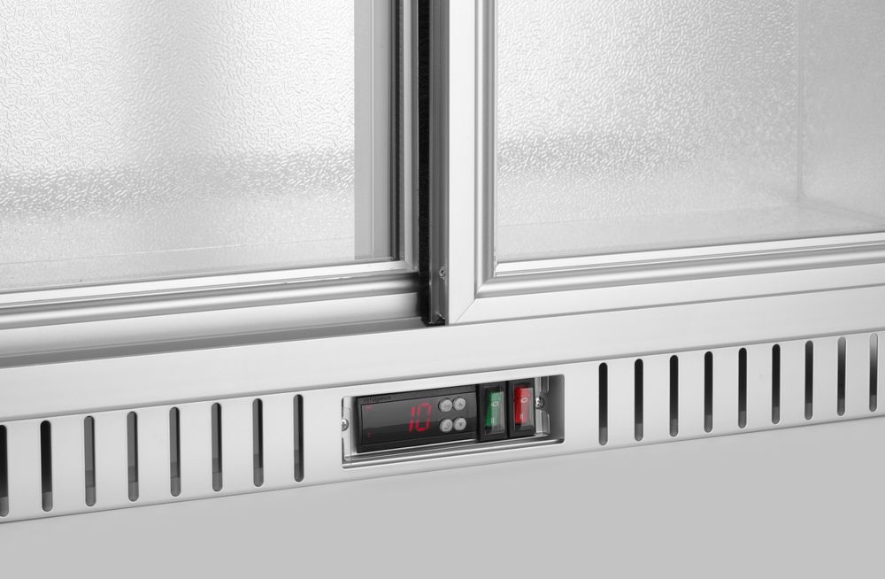 Frigorifero per bar posteriore e 2 porte scorrevoli Arktic - lunghezza 540 × larghezza 900 × altezza 840 mm | HE236918