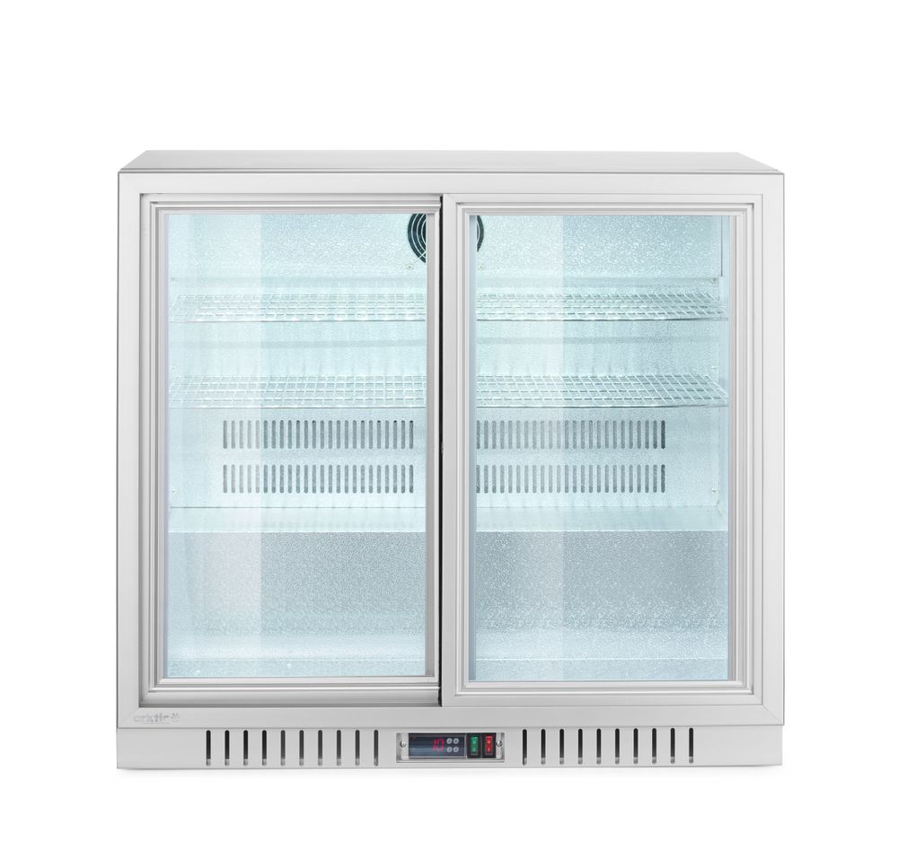Frigorifero per bar posteriore e 2 porte scorrevoli Arktic - lunghezza 540 × larghezza 900 × altezza 840 mm | HE236918