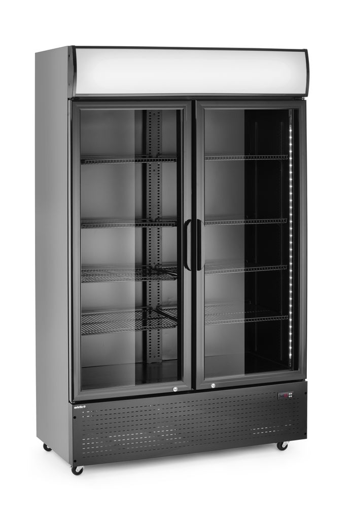 Frigorifero per bar posteriore con pannello retroilluminato, doppia porta Arktic - lunghezza 610 × larghezza 1120 × altezza