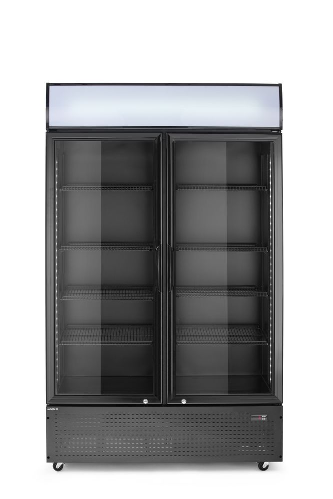 Frigorifero per bar posteriore con pannello retroilluminato, doppia porta Arktic - lunghezza 610 × larghezza 1120 × altezza