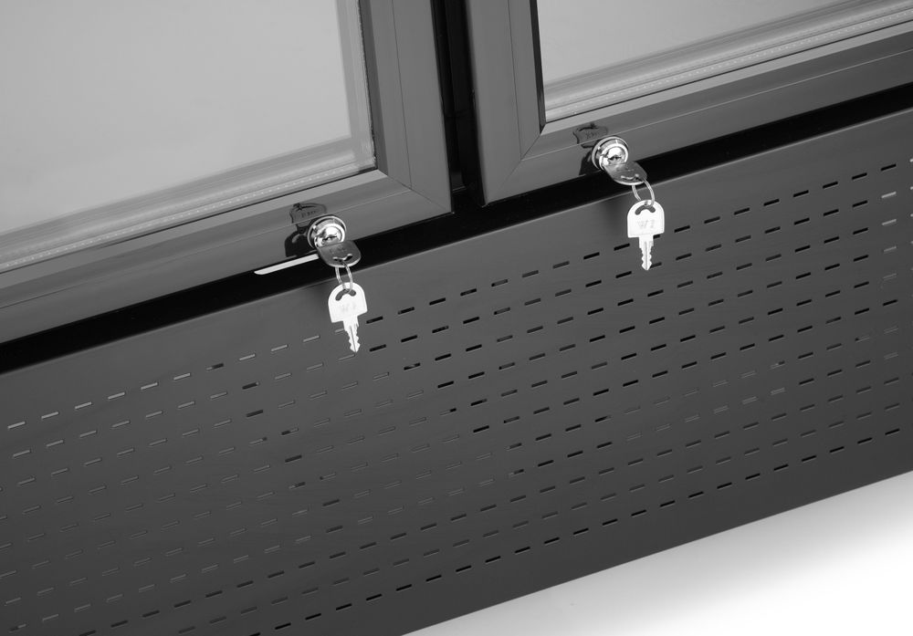 Frigorifero per bar posteriore con pannello retroilluminato, doppia porta Arktic - lunghezza 610 × larghezza 1120 × altezza