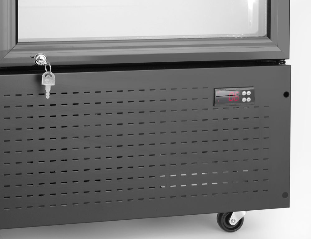 Frigorifero per bar posteriore con pannello retroilluminato, doppia porta Arktic - lunghezza 610 × larghezza 1120 × altezza