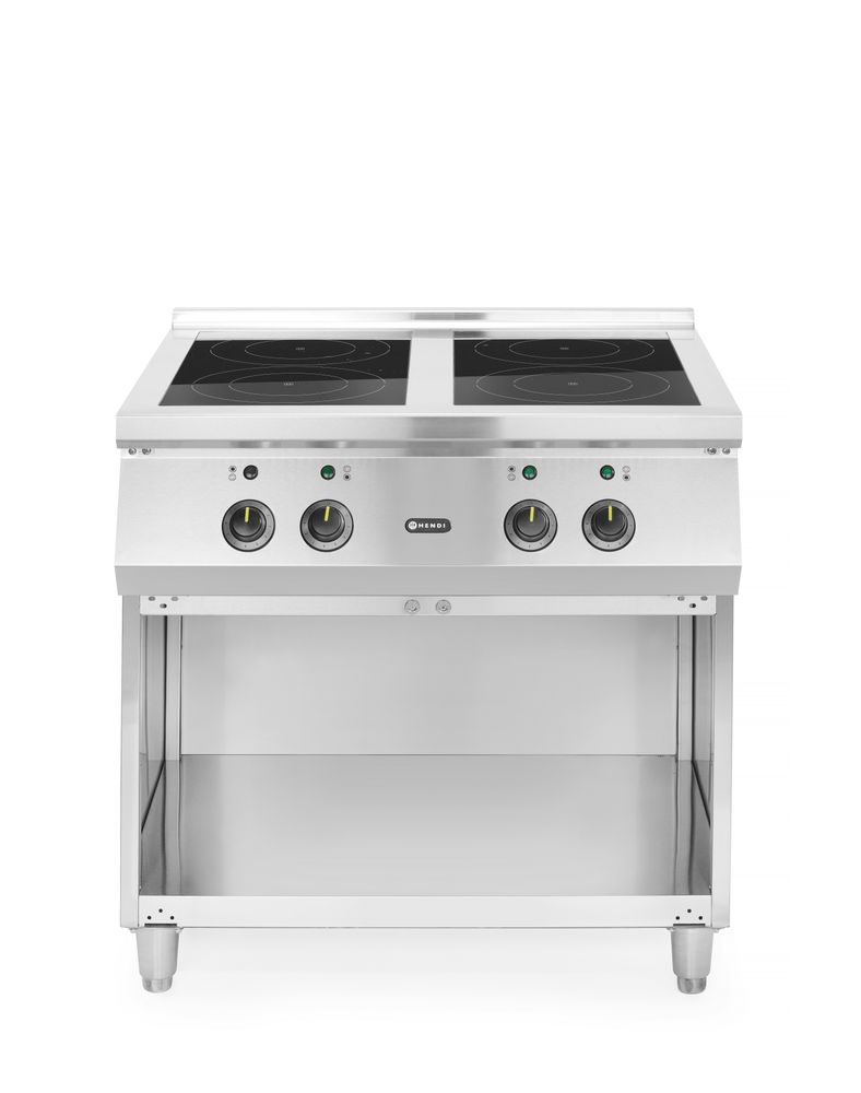 Piano cottura a induzione, 4 fuochi HENDI - lunghezza 732 × larghezza 800 × altezza 315 mm | HE240069