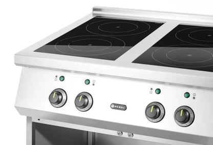 Fornello a Induzione Professionale 4 Fuochi – HENDI | 17 kW di Potenza Totale