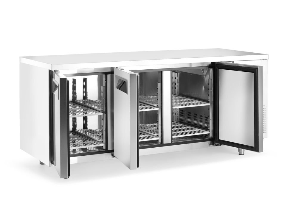 Bancone refrigerato, 3 porte Arktic - lunghezza 700 × larghezza 1796 × altezza 840 mm | HE238127