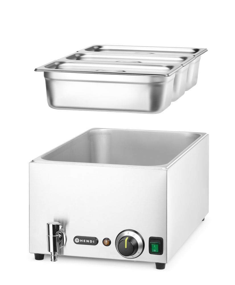 Set Bagno-maria con rubinetto di scarico Ranger HENDI - GN GN 1/1 | HE238868