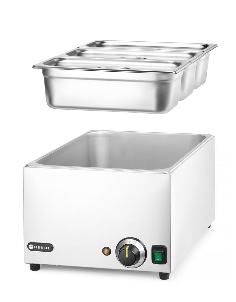 Set: Bagno-maria Ranger + 3x GN 1/3 con coperchio HENDI - GN GN 1/1 | HE238967