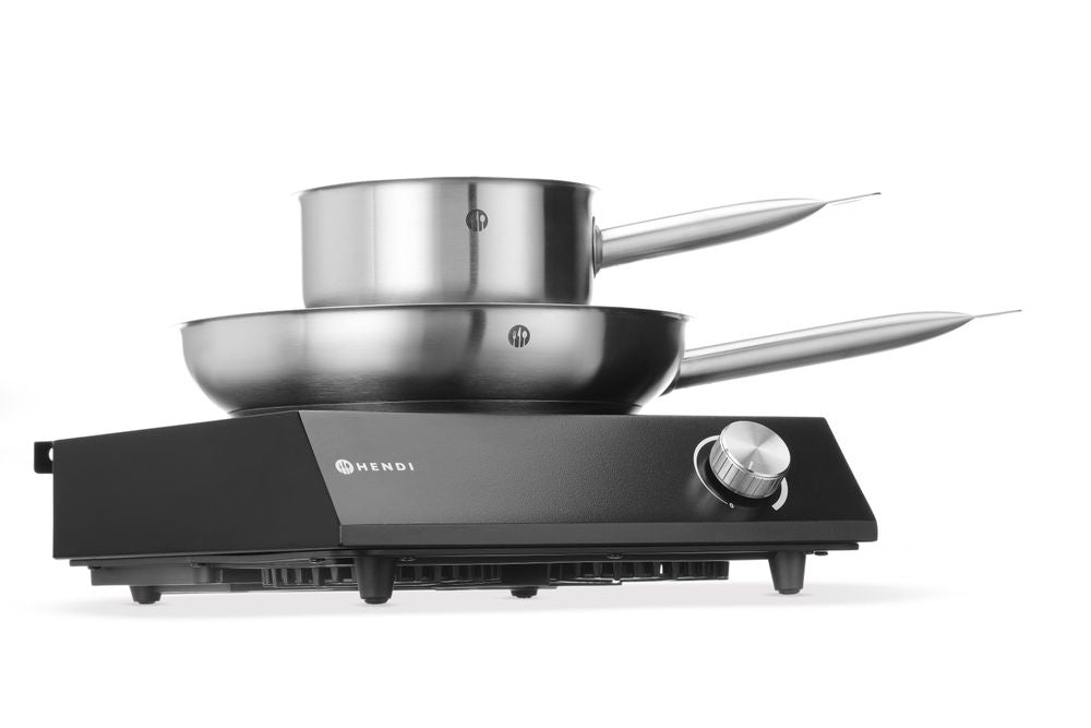 Set: induzione 3500W + pentola + padella HENDI - lunghezza 615 × larghezza 615 × altezza 95 mm | HE239889