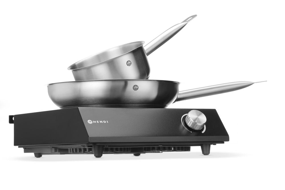 Set: induzione 3500W + pentola + padella HENDI - lunghezza 615 × larghezza 615 × altezza 95 mm | HE239889