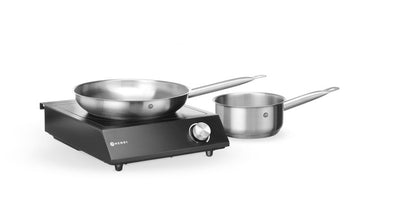 Set: induzione 3500W + pentola + padella HENDI - lunghezza 615 × larghezza 615 × altezza 95 mm | HE239889