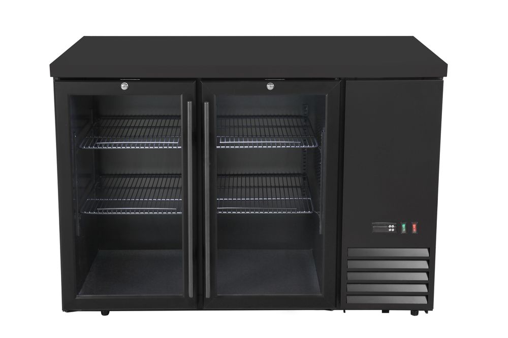 Bancone bar refrigerato, con porte in vetro Arktic | HE241370