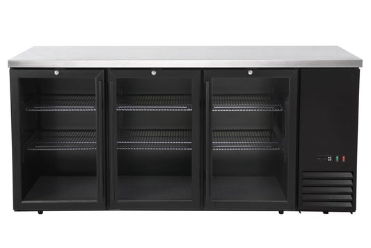 Bancone refrigerato, con porte in vetro Arktic | HE241356