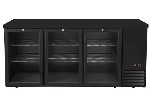 Bancone bar refrigerato, con porte in vetro Arktic | HE241370