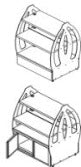 Centro condimento semplice mm. 1020x880x1500h. INOX BIM, codice ECCS.1. Immagine rappresentativa della serie; fare riferimento alla descrizione del modello.