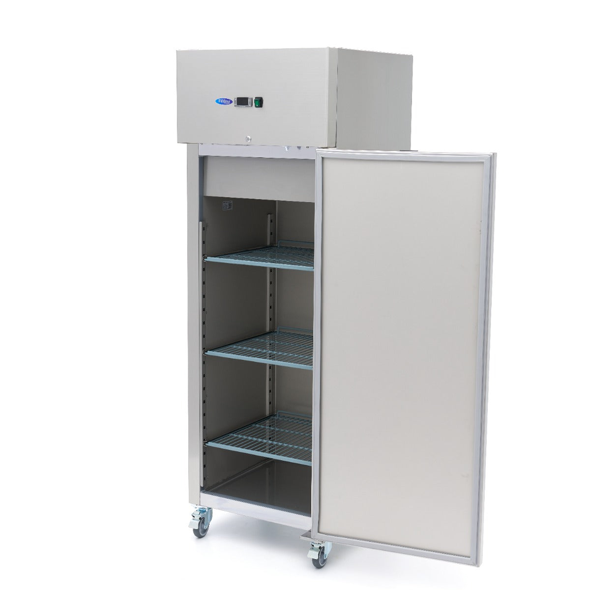 Frigorifero - 400L - 3 Ripiani Regolabili - Acciaio inox - su Ruote – MAXIMA 09400131 – dettaglio 2