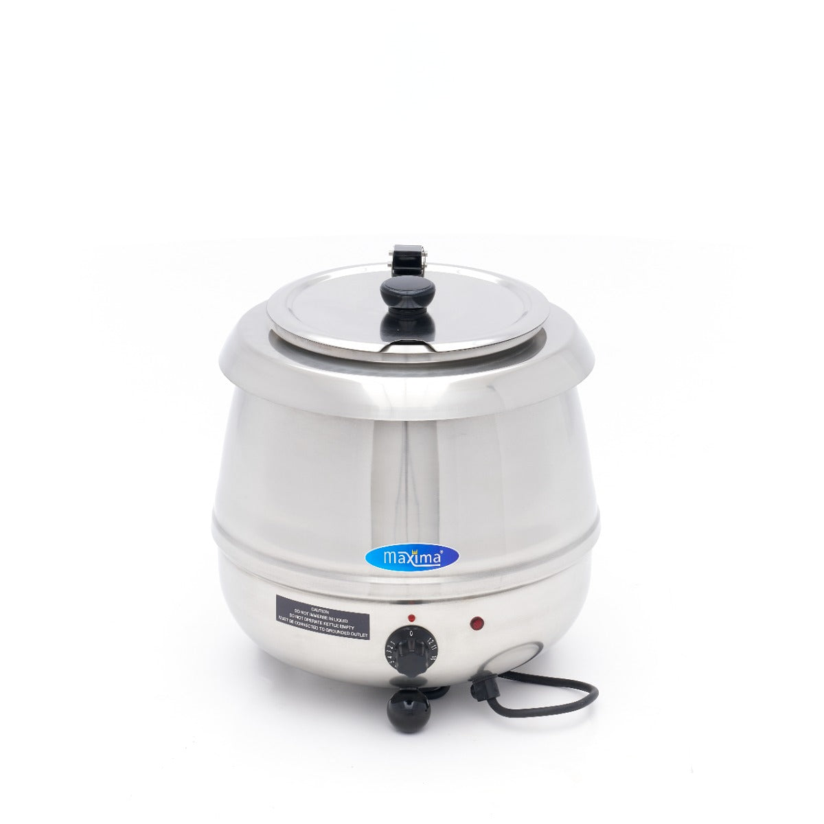 Scaldazuppe – 10 l – Pentola Interna Removibile – Acciaio Inox – con Fessura per il Mestolo – MAXIMA 09306100 – dettaglio 2